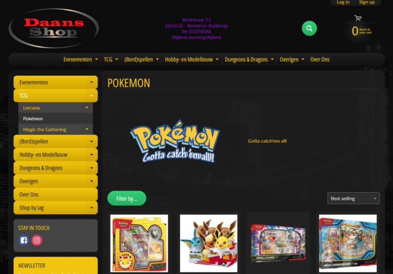 Daans Shop – Pokémon